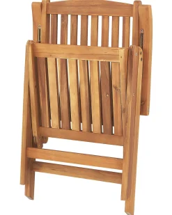 Ulkokalusteet<Beliani Puutarhatuolit 2Kpl Luonnonvalkoisilla Pehmusteilla Java