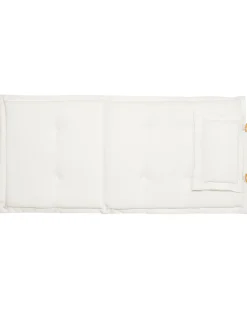 Ulkokalusteet<Beliani Puutarhatuolit 2Kpl Luonnonvalkoisilla Pehmusteilla Java