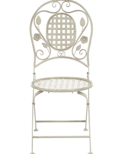 Discount Beliani Puutarhatuolit 2Kpl Metallinen Luonnonvalkoinen Bivio