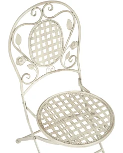 Discount Beliani Puutarhatuolit 2Kpl Metallinen Luonnonvalkoinen Bivio