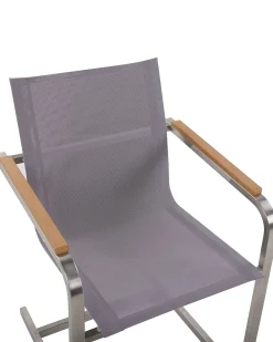 Ulkokalusteet<Beliani Puutarhatuolit 2Kpl Setti Harmaa Cosoleto