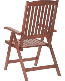 Ulkokalusteet<Beliani Puutarhatuolit 6Kpl Setti Harmailla Pehmusteilla Toscana