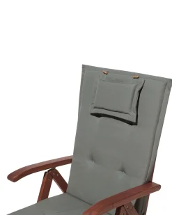 Ulkokalusteet<Beliani Puutarhatuolit 6Kpl Setti Harmailla Pehmusteilla Toscana