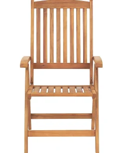 Ulkokalusteet<Beliani Puutarhatuolit 2Kpl Sinisilla Pehmusteilla Java