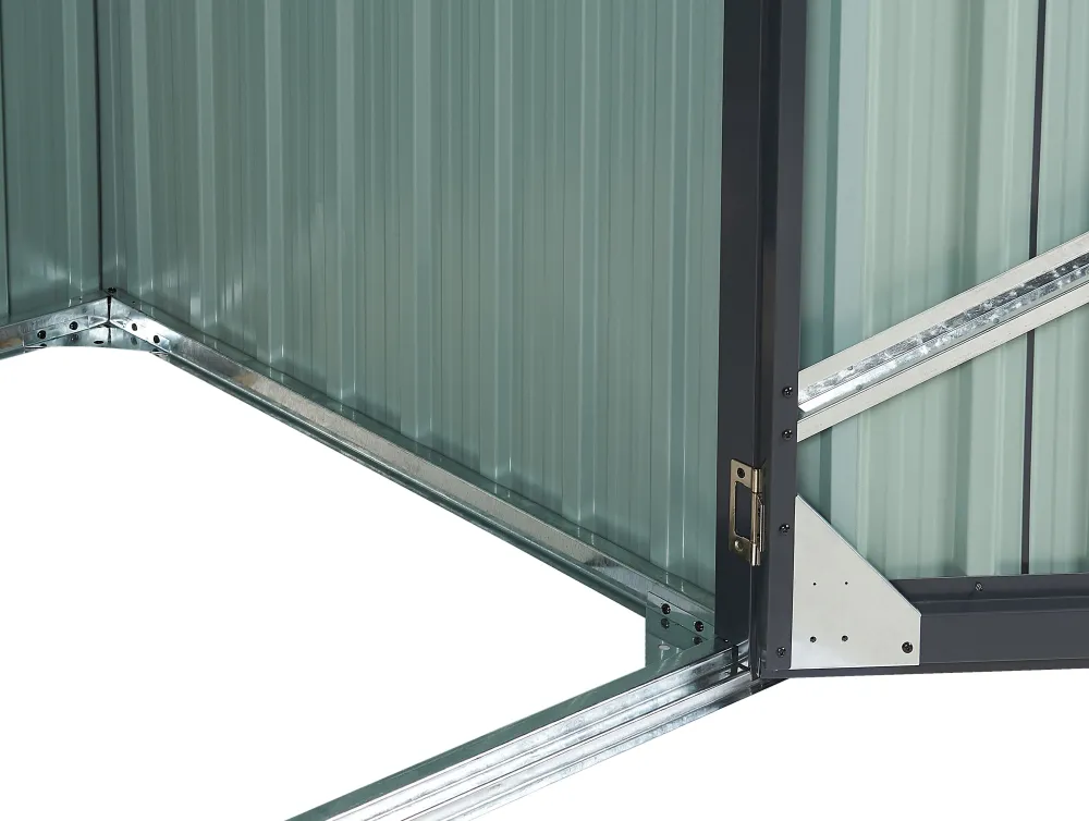 Store Beliani Puutarhavaja Teras Grafiitinharmaa 158 X 134 Cm Moena