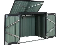 Store Beliani Puutarhavaja Teras Grafiitinharmaa 158 X 134 Cm Moena