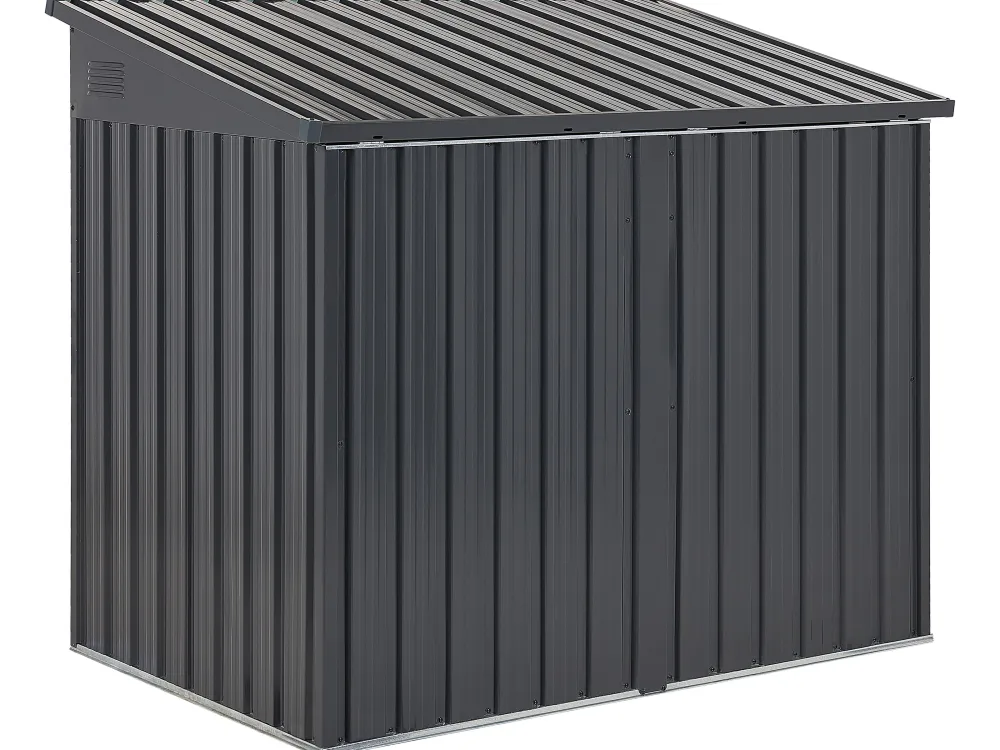 Store Beliani Puutarhavaja Teras Grafiitinharmaa 158 X 134 Cm Moena