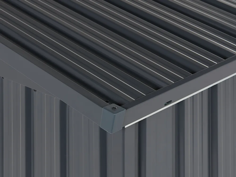 Store Beliani Puutarhavaja Teras Grafiitinharmaa 158 X 134 Cm Moena