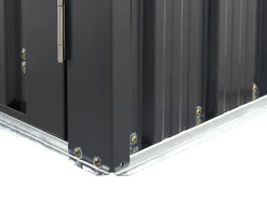 Ulkokalusteet<Beliani Puutarhavaja Teras Grafiitinharmaa 270 X 158 Cm Aosta