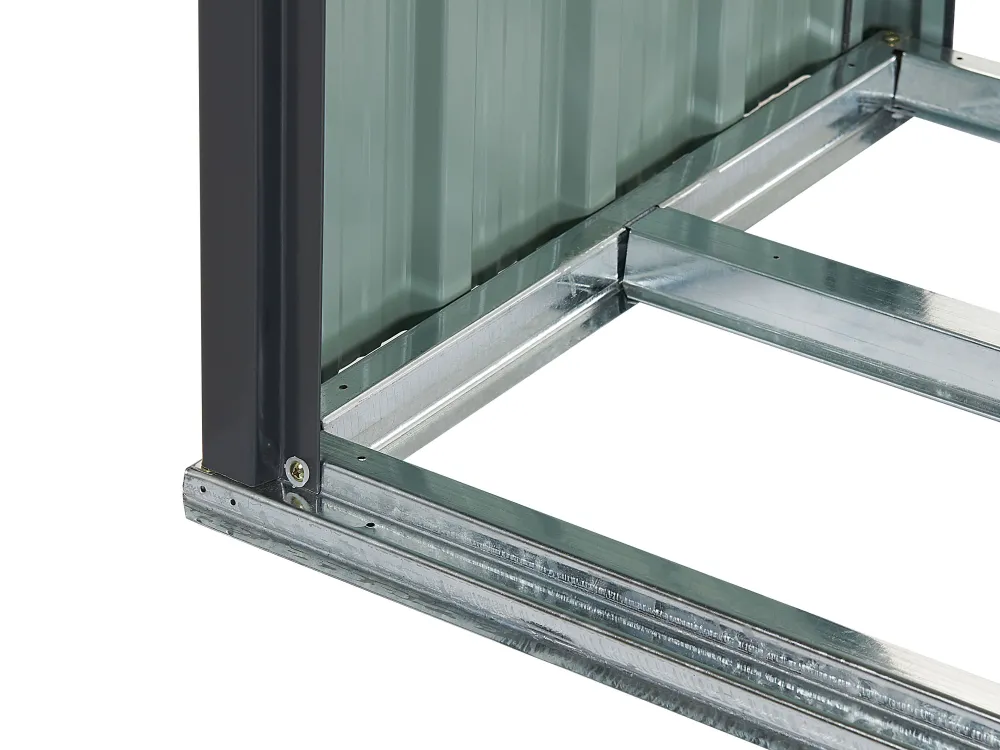 Ulkokalusteet<Beliani Puutarhavaja Teras Grafiitinharmaa 270 X 158 Cm Aosta