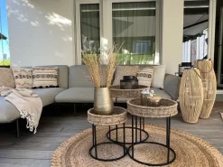 Tekstiilit<Beliani Puuvillainen Beige/Musta Tyynysetti 2 Kpl 45 X 45 Cm Thondi