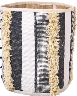 Store Beliani Puuvillakori Beige/Harmaa 2 Kpl Kotkai