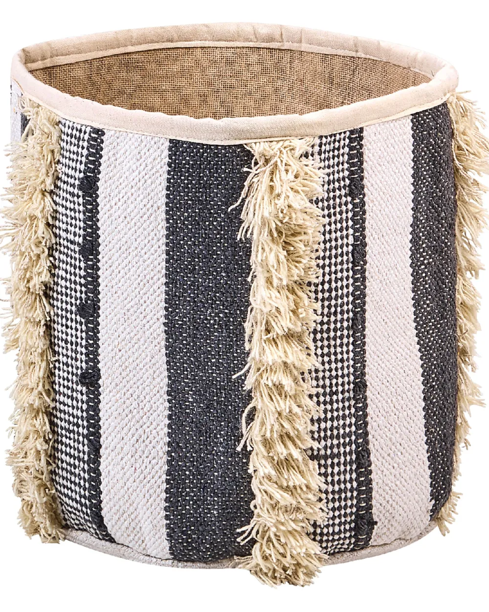 Store Beliani Puuvillakori Beige/Harmaa 2 Kpl Kotkai