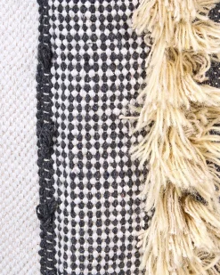 Store Beliani Puuvillakori Beige/Harmaa 2 Kpl Kotkai