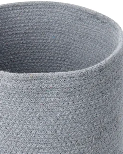 Säilytys<Beliani Puuvillakori Harmaa/Beige 3 Kpl Basima