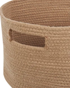 Säilytys<Beliani Puuvillakori Luonnonvari 30 Cm 2 Kpl Chiniot