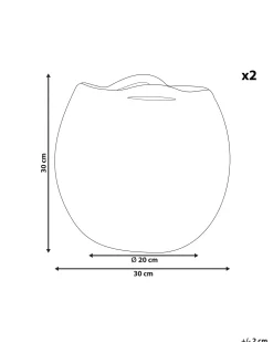 Cheap Beliani Puuvillakori Musta 30 Cm 2 Kpl Panjgur