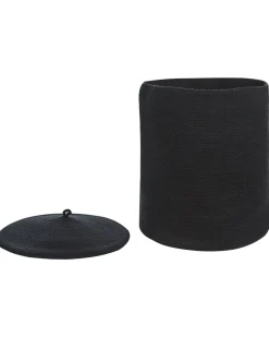 Säilytys<Beliani Puuvillakori Musta 44 Cm Silopi