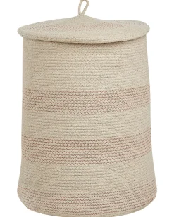 Discount Beliani Puuvillakori Vaalea Beige 44 Cm Silopi