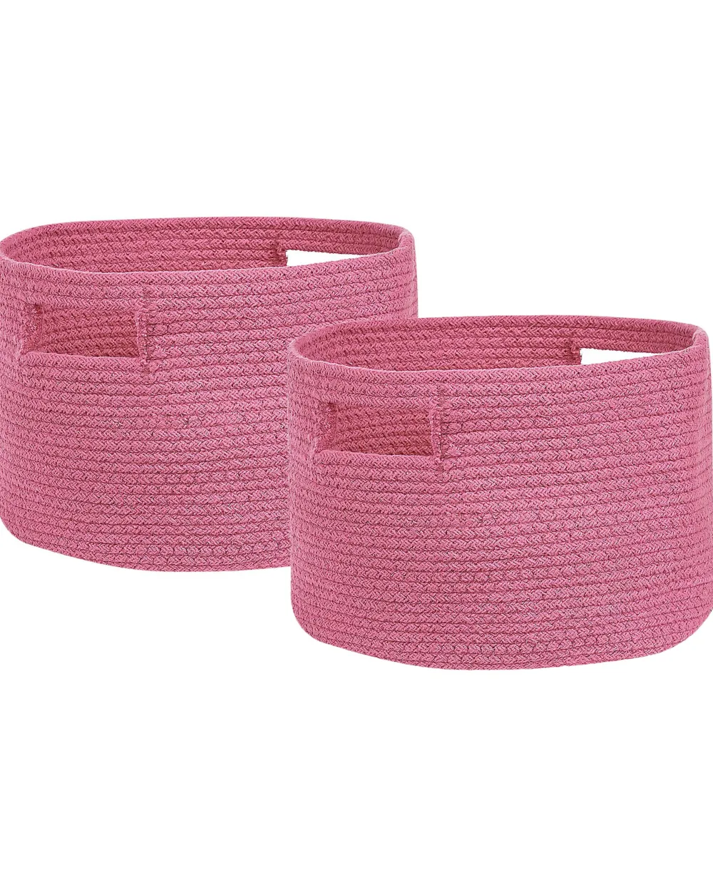 Lastenhuone<Beliani Puuvillakori Vaaleanpunainen 30 Cm 2 Kpl Chiniot