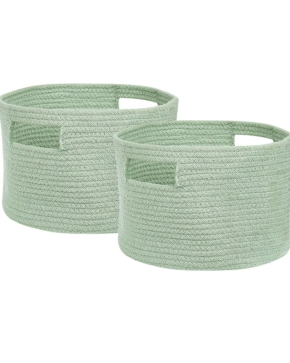 Sale Beliani Puuvillakori Vaaleanvihrea 30 Cm 2 Kpl Chiniot