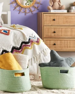 Sale Beliani Puuvillakori Vaaleanvihrea 30 Cm 2 Kpl Chiniot