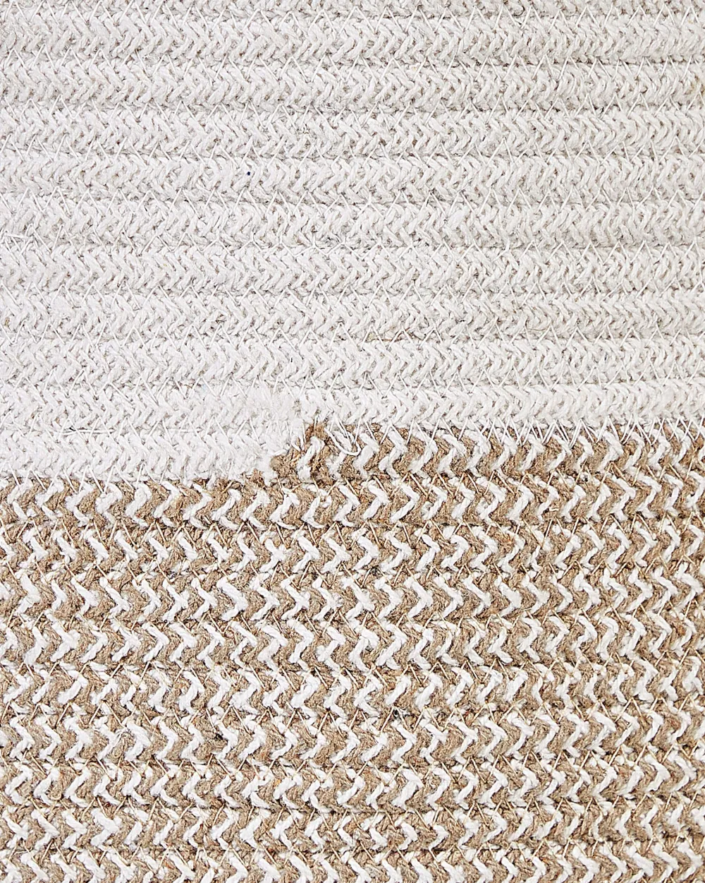 Säilytys<Beliani Puuvillakori Valkoinen/Beige 2 Kpl Pazha