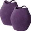 Säilytys<Beliani Puuvillakori Violetti 30 Cm 2 Kpl Panjgur