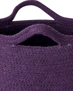 Säilytys<Beliani Puuvillakori Violetti 30 Cm 2 Kpl Panjgur