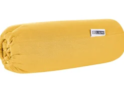 Tekstiilit<Beliani Puuvillalakana Muotoonommeltu Sinapinkeltainen 200 X 200 Cm Janbu