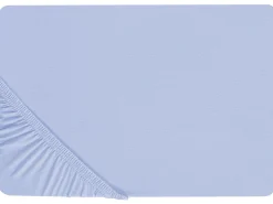 Flash Sale Beliani Puuvillalakana Muotoonommeltu Sininen 90 X 200 Cm Janbu