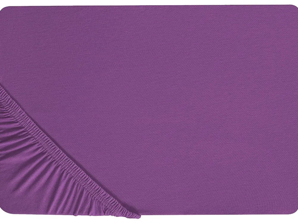 Hot Beliani Puuvillalakana Muotoonommeltu Purppura 200 X 200 Cm Janbu