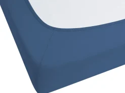 Best Sale Beliani Puuvillalakana Muotoonommeltu Laivastonsininen 200 X 200 Cm Janbu