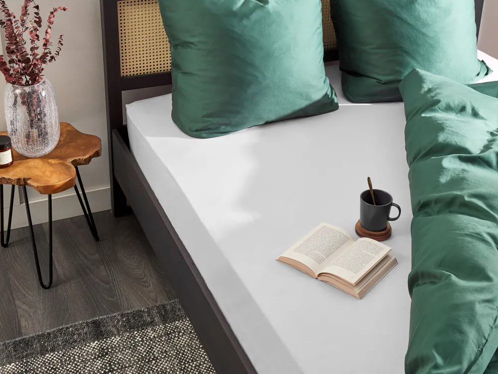 Lastenhuone<Beliani Puuvillalakana Muotoonommeltu Valkoinen 90 X 200 Cm Janbu