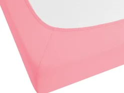 Cheap Beliani Puuvillalakana Muotoonommeltu Koralli 90 X 200 Cm Janbu