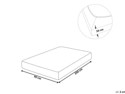 Cheap Beliani Puuvillalakana Muotoonommeltu Koralli 90 X 200 Cm Janbu