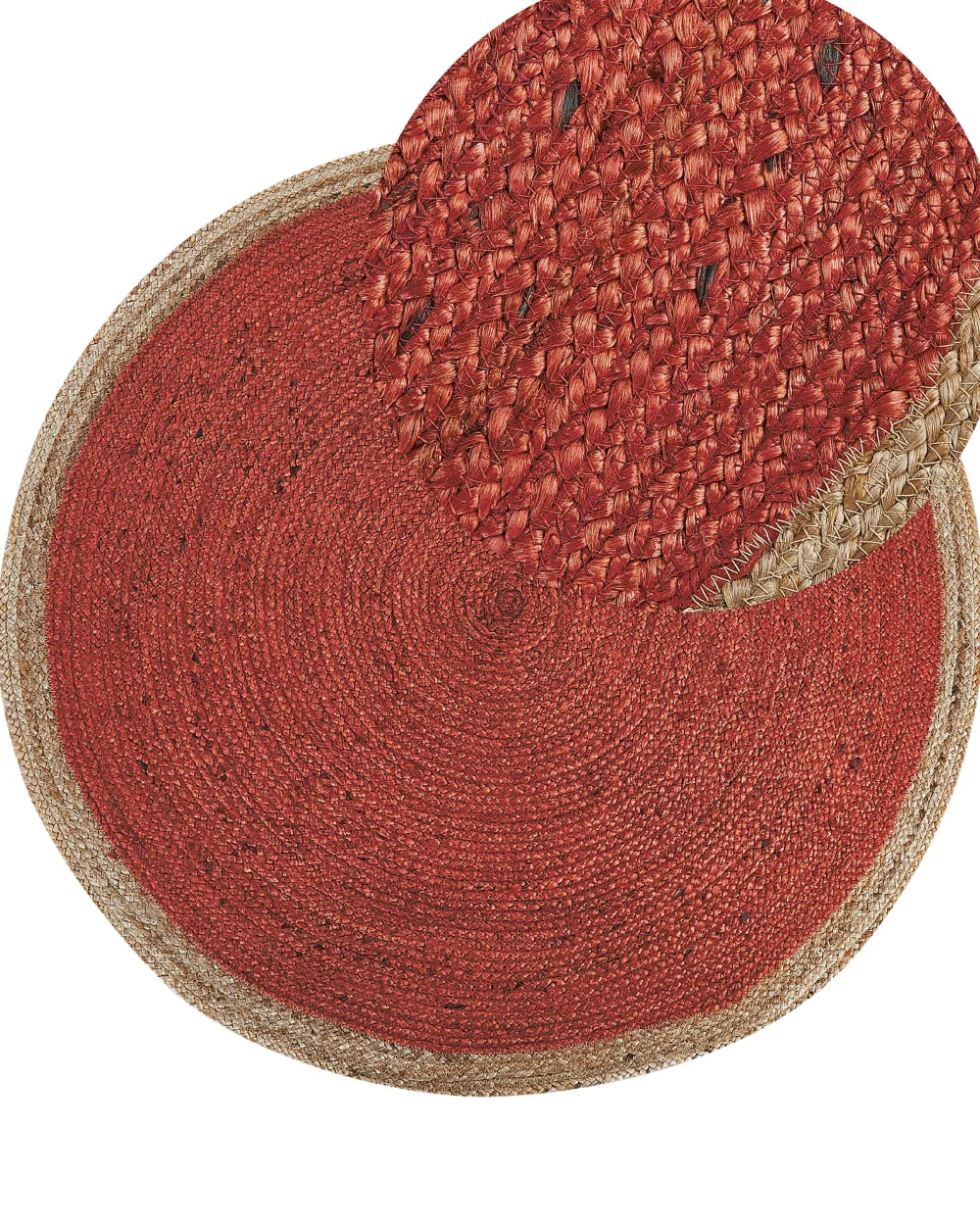 Clearance Beliani Pyorea Matto Juutti Koralli 120 Cm Menemen