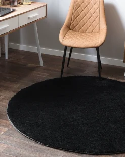 Matot<Beliani Pyorea Matto Musta 140 Cm Demre