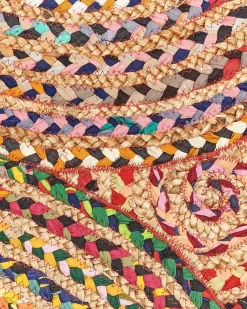 New Beliani Pyorea Matto Puuvilla Monivarinen O 140 Cm Yenice