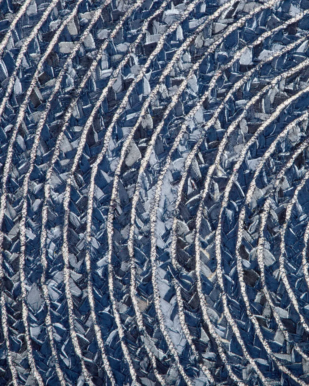 Cheap Beliani Pyorea Matto Puuvilla Tummansininen 140 Cm Buluca