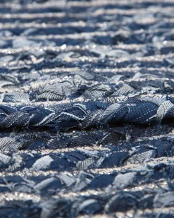 Cheap Beliani Pyorea Matto Puuvilla Tummansininen 140 Cm Buluca