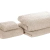 Tekstiilit<Beliani Pyyhesetti 4 Kpl Beige Puuvilla Atai