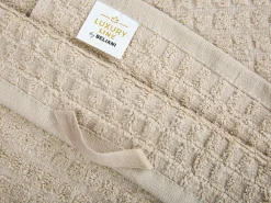 Tekstiilit<Beliani Pyyhesetti 4 Kpl Beige Puuvilla Atai