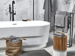 Flash Sale Beliani Pyyhesetti 11 Kpl Harmaa Puuvilla Areora