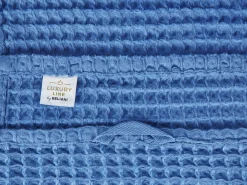 Hot Beliani Pyyhesetti 4 Kpl Sininen Puuvilla Areora