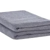 Tekstiilit<Beliani Pyyhesetti Puuvilla Harmaa 2 Kpl Atiu