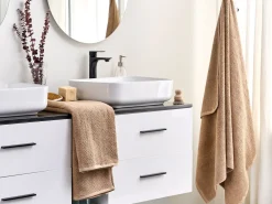 Tekstiilit<Beliani Pyyhesetti Puuvilla Hiekanruskea 2 Kpl Mitiaro