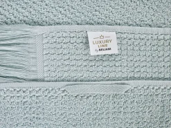 Cheap Beliani Pyyhesetti Puuvilla Mintunvihrea 9 Kpl Atiu