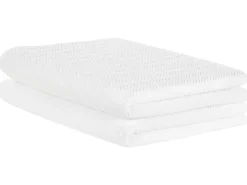 Tekstiilit<Beliani Pyyhesetti Puuvilla Valkoinen 2 Kpl Mitiaro