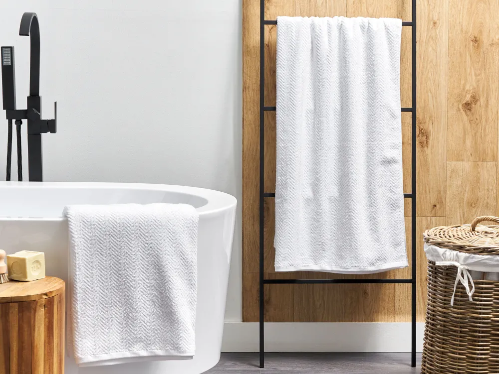 Tekstiilit<Beliani Pyyhesetti Puuvilla Valkoinen 2 Kpl Mitiaro